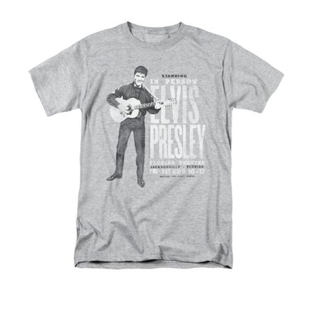 Elvis Presley Shirt In Person Athletic Heather T-Shirt