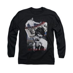 Elvis Presley Shirt International Hotel Long Sleeve Black Tee T-Shirt