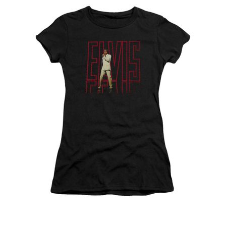 Elvis Presley Shirt Juniors 68 Album Black T-Shirt