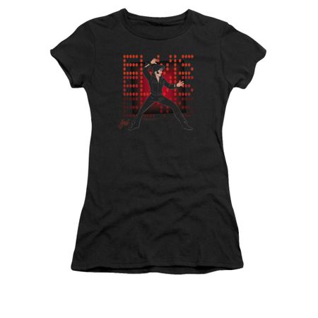 Elvis Presley Shirt Juniors 69 Anime Black T-Shirt