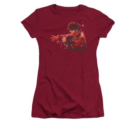 Elvis Presley Shirt Juniors Comeback Sketch Red T-Shirt