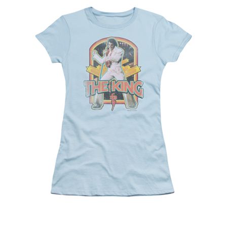 Elvis Presley Shirt Juniors Distresed Light Bulb T-Shirt