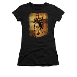 Elvis Presley Shirt Juniors Hit The Road Black T-Shirt