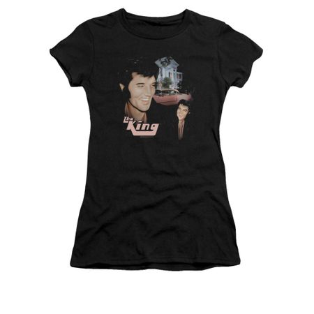 Elvis Presley Shirt Juniors Home Sweet Home Black T-Shirt