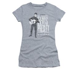 Elvis Presley Shirt Juniors In Person Athletic Heather T-Shirt
