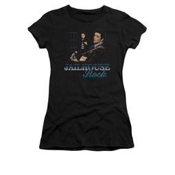 Elvis Presley Shirt Juniors Jailhouse Rock Inmate Black T-Shirt