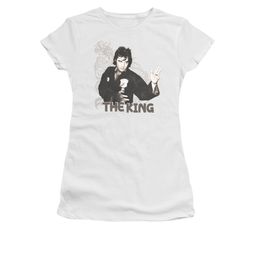 Elvis Presley Shirt Juniors Karate Dragon White T-Shirt