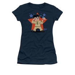 Elvis Presley Shirt Juniors Lil GI Navy T-Shirt Elvis Presley Shirt Juniors Lil GI Navy T-Shirt