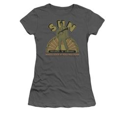 Elvis Presley Shirt Juniors Logo Music Charcoal T-Shirt Elvis Presley Shirt Juniors Logo Music Charcoal T-Shirt