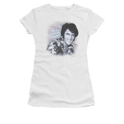 Elvis Presley Shirt Juniors Lonesome Tonight White T-Shirt