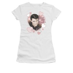 Elvis Presley Shirt Juniors Love Me Tender White T-Shirt