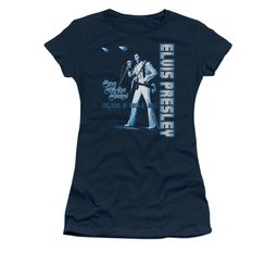 Elvis Presley Shirt Juniors One Night Only Navy T-Shirt Elvis Presley Shirt Juniors One Night Only Navy T-Shirt