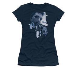 Elvis Presley Shirt Juniors Play That Guitar Navy T-Shirt Elvis Presley Shirt Juniors Play That Guitar Navy T-Shirt