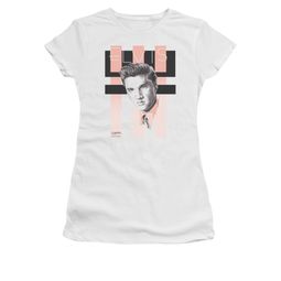 Elvis Presley Shirt Juniors Retro White T-Shirt Elvis Presley Shirt Juniors Retro White T-Shirt