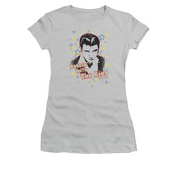 Elvis Presley Shirt Juniors Rockin With Silver T-Shirt