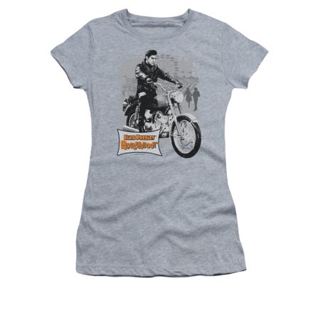 Elvis Presley Shirt Juniors Roustabout Athletic Heather T-Shirt