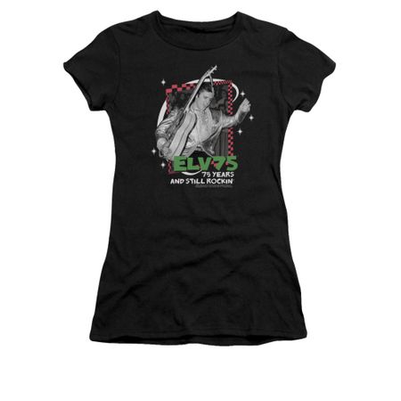 Elvis Presley Shirt Juniors Still Rocking Black T-Shirt