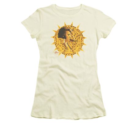 Elvis Presley Shirt Juniors Sundial White T-Shirt