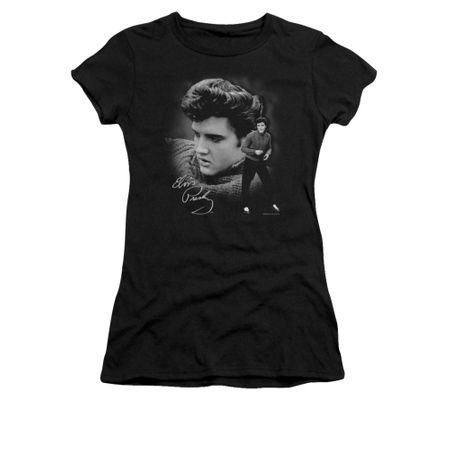 Elvis Presley Shirt Juniors Sweater Black T-Shirt