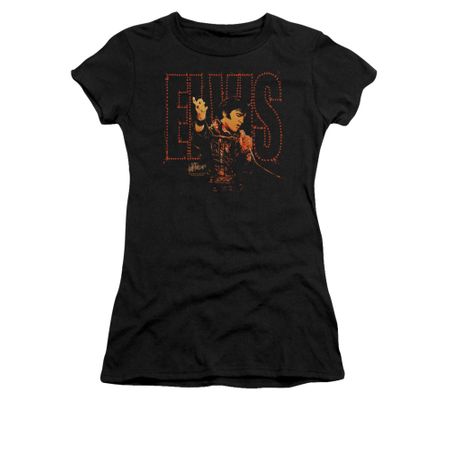 Elvis Presley Shirt Juniors Take My Hand Black T-Shirt