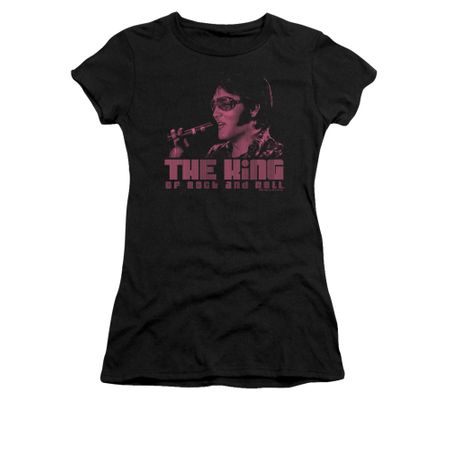 Elvis Presley Shirt Juniors The King Black T-Shirt