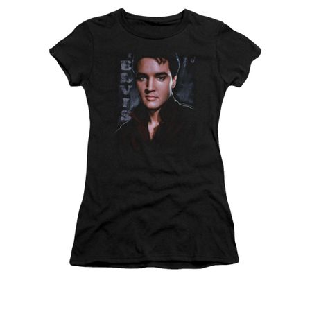 Elvis Presley Shirt Juniors Tough Poster Black T-Shirt