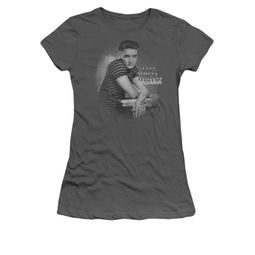 Elvis Presley Shirt Juniors Trouble Charcoal T-Shirt Elvis Presley Shirt Juniors Trouble Charcoal T-Shirt
