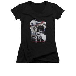 Elvis Presley Shirt Juniors V Neck International Hotel Black T-Shirt