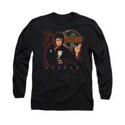 Elvis Presley Shirt Karate Long Sleeve Black Tee T-Shirt Elvis Presley Shirt Karate Long Sleeve Black Tee T-Shirt