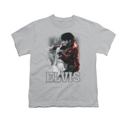 Elvis Presley Shirt Kids Black Leather Silver T-Shirt