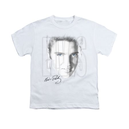 Elvis Presley Shirt Kids Blue Eyes White T-Shirt