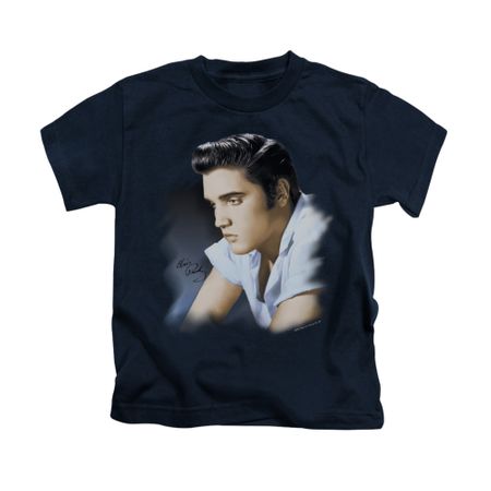 Elvis Presley Shirt Kids Blue Profile Navy T-Shirt