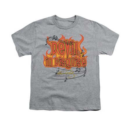 Elvis Presley Shirt Kids Devil Athletic Heather T-Shirt