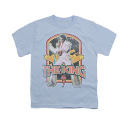 Elvis Presley Shirt Kids Distresed Light Bulb T-Shirt