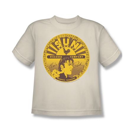 Elvis Presley Shirt Kids Full Sun Lable Cream T-Shirt