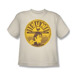 Elvis Presley Shirt Kids Full Sun Lable Cream T-Shirt