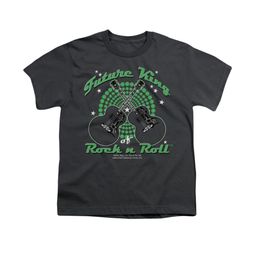 Elvis Presley Shirt Kids Future King Charcoal T-Shirt