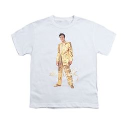 Elvis Presley Shirt Kids Gold Suit White T-Shirt