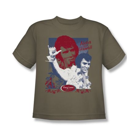 Elvis Presley Shirt Kids Hang Loose Green T-Shirt