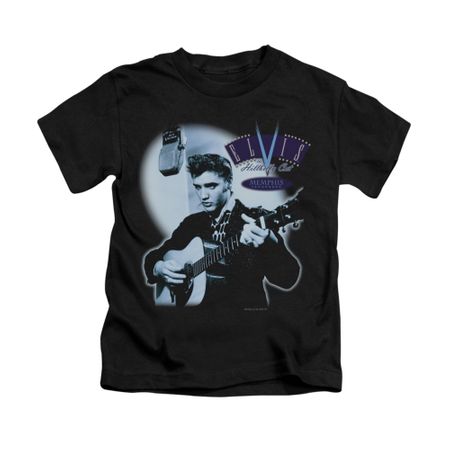 Elvis Presley Shirt Kids Hillbilly Cat Black T-Shirt