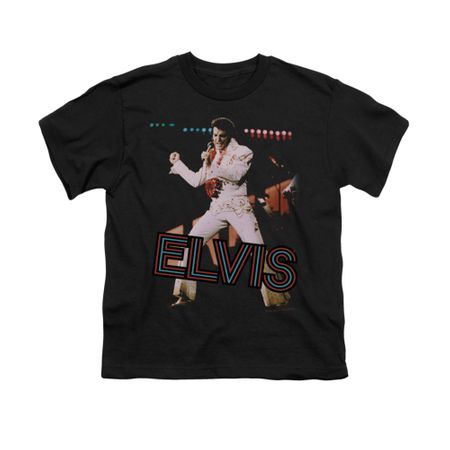 Elvis Presley Shirt Kids Hit The Lights Black T-Shirt