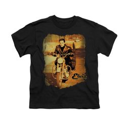 Elvis Presley Shirt Kids Hit The Road Black T-Shirt