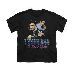 Elvis Presley Shirt Kids I Want You Black T-Shirt Elvis Presley Shirt Kids I Want You Black T-Shirt