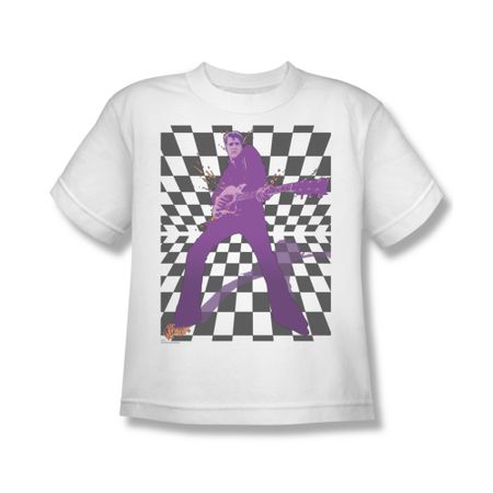 Elvis Presley Shirt Kids Let's Rock White T-Shirt