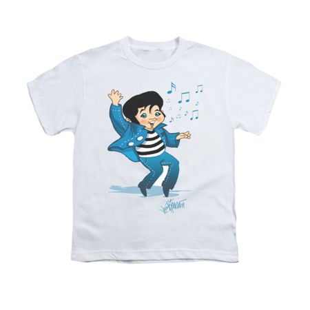 Elvis Presley Shirt Kids Lil Jailbird White T-Shirt