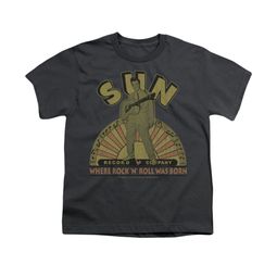Elvis Presley Shirt Kids Logo Music Charcoal T-Shirt Elvis Presley Shirt Kids Logo Music Charcoal T-Shirt