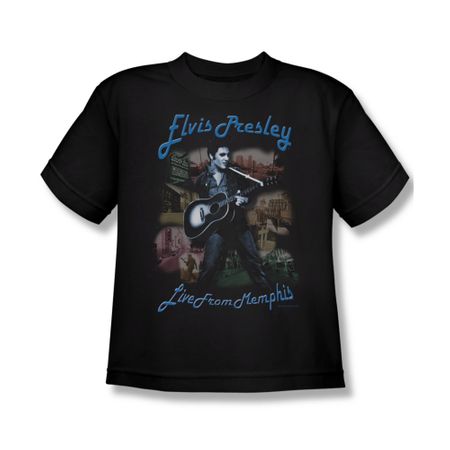 Elvis Presley Shirt Kids Memphis Black T-Shirt