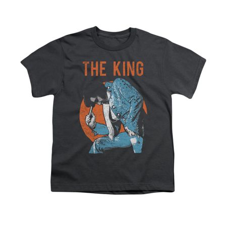 Elvis Presley Shirt Kids Mic In hand Charcoal T-Shirt