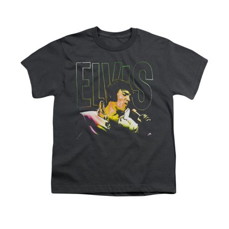 Elvis Presley Shirt Kids Multicolored Charcoal T-Shirt