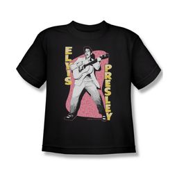 Elvis Presley Shirt Kids Pink Rock Black T-Shirt Elvis Presley Shirt Kids Pink Rock Black T-Shirt